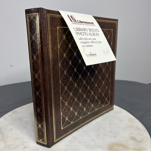 Gibson Other - CR Gibson Photo Album Boxed Bound Vtg Library Bound USA Made New Old Stock NOS